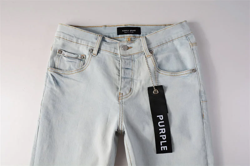 Purple Fashion Jeans 9081