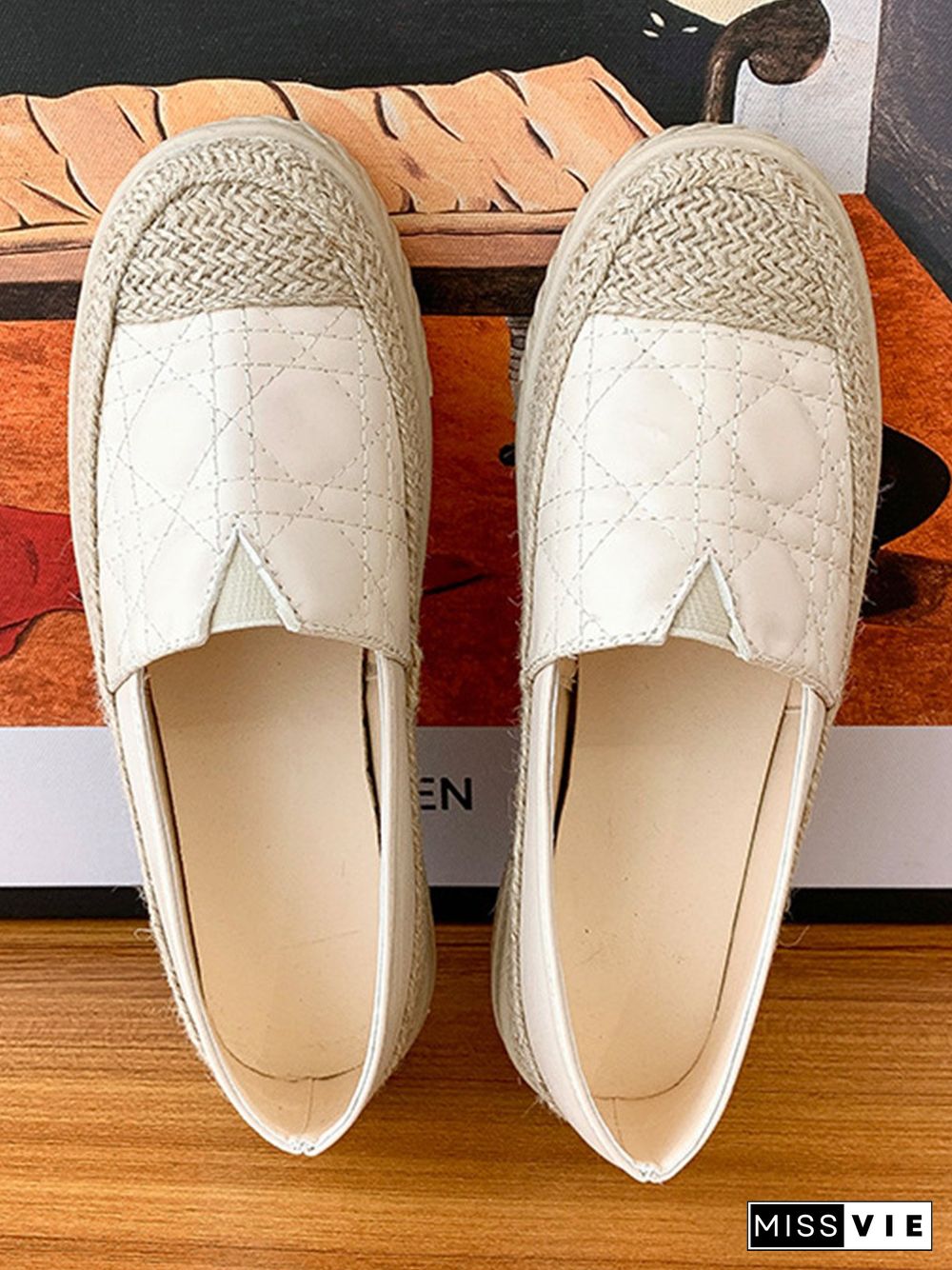 Breathable Lightweight Woven Platform Fisherman's Shoes