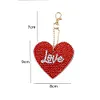 Valentine's Day-（Double-Sided)5pcs Diamond Painting Keychain