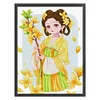 (US Local)Girl-11CT Stamped Cross Stitch Kit(49x65cm)