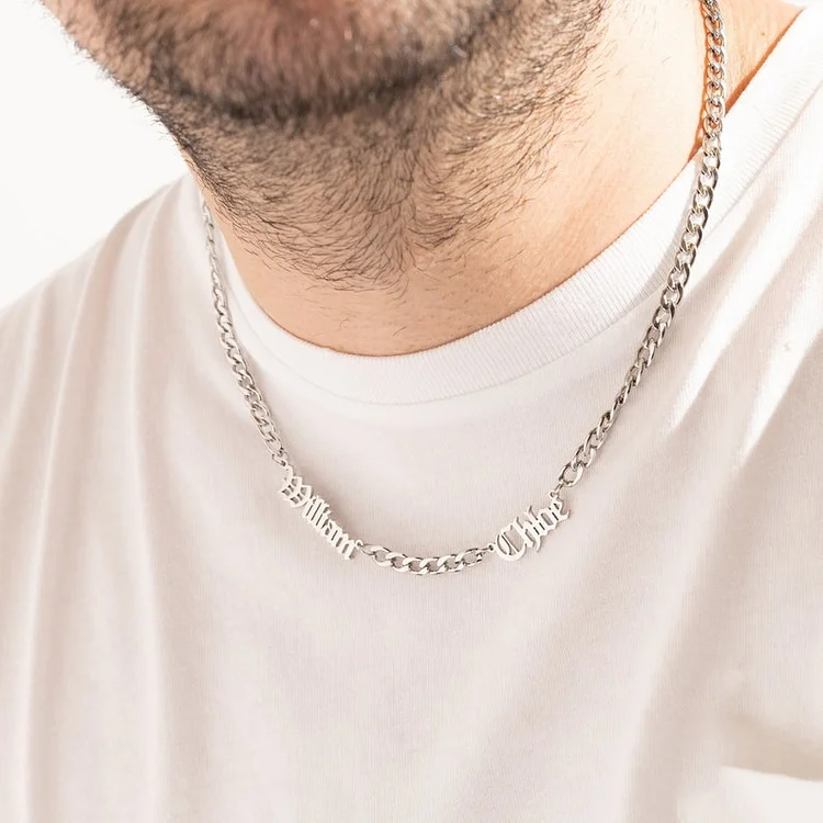 Custom Name Necklace for Men