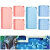 (US Only)6Pcs Diamond Art Tray Rhinestone Sorting Tray Diamond Painting Tray (Pink Blue)
