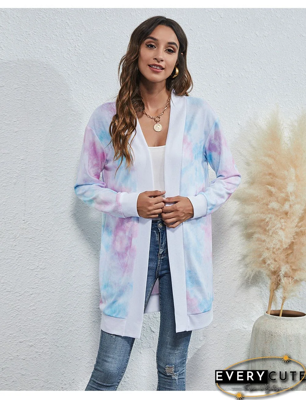 Open Front Cardigan Sweater Top