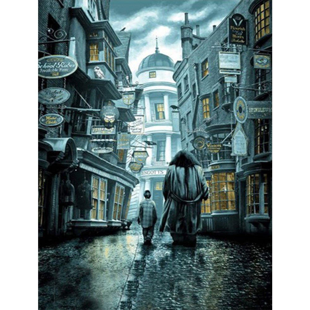 Harry Potter Back 40*50cm(canvas) full round drill diamond painting