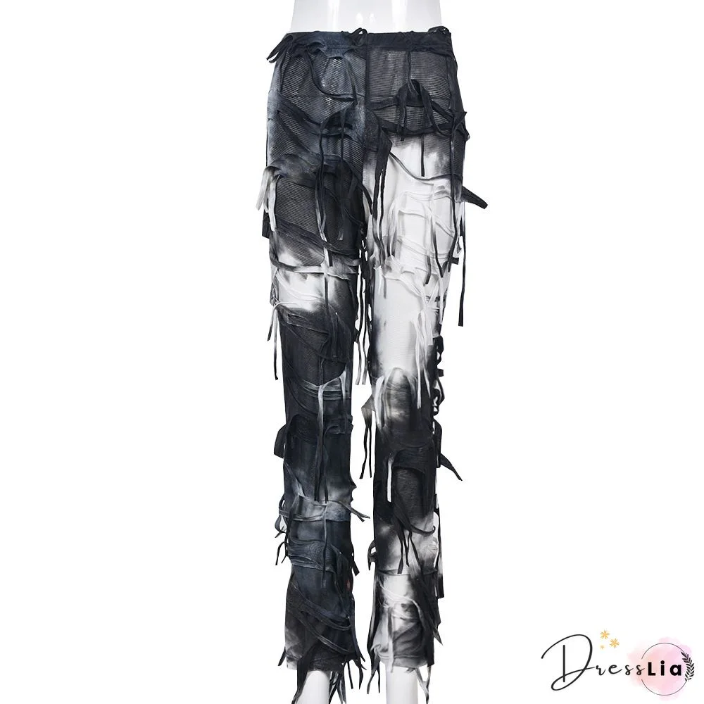 Fringed Casual Pants