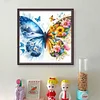 Colorful Butterfly-11CT Stamped Cross Stitch 45*45cm/17.72*17.72in