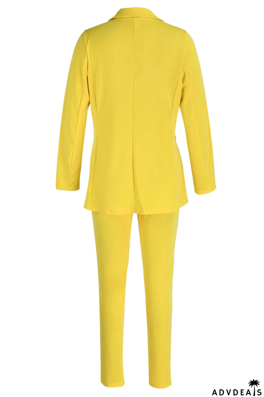 Black Casual Solid Patchwork Turn-back Collar Long Sleeve Two Pieces