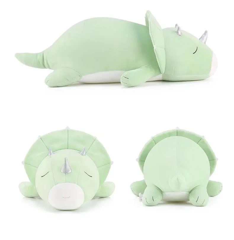 Soft Plush Down Cotton Pink Lying Dinosaur Toy
