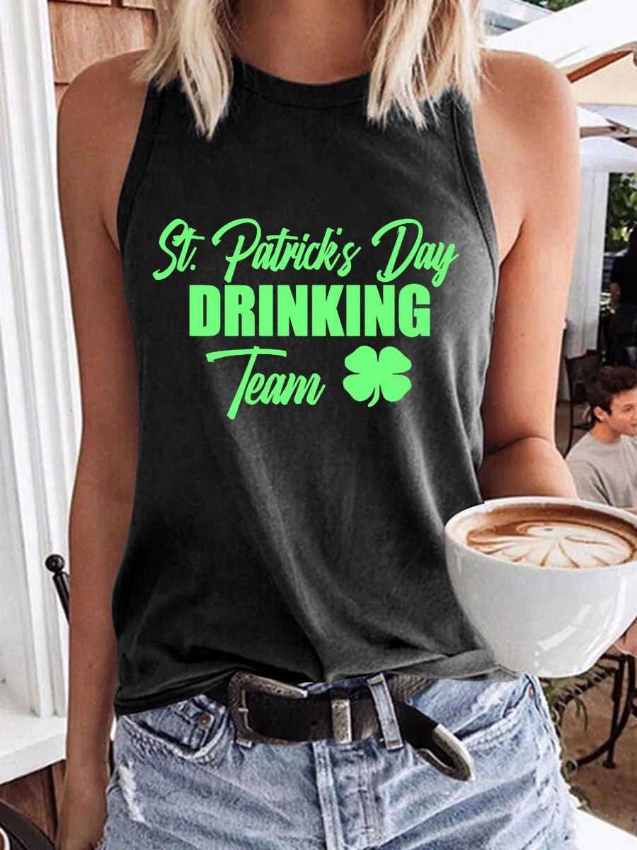 Women's St  Patrick's Day Drinking Team Tank Top