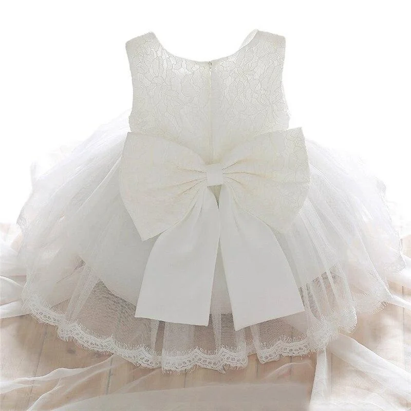 Baby Girl Dress Newborn Clothes Prom Dresses Princess 1 Year Birthday Girl Outfit 6 Months NewBorn Christening Baptism White
