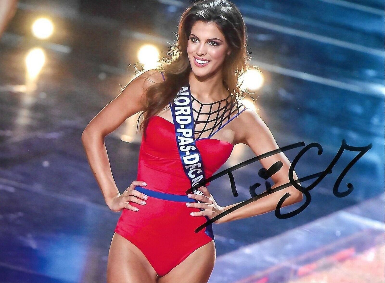 Iris mittenaere autographe signed Autographed Photo Poster painting dédicace