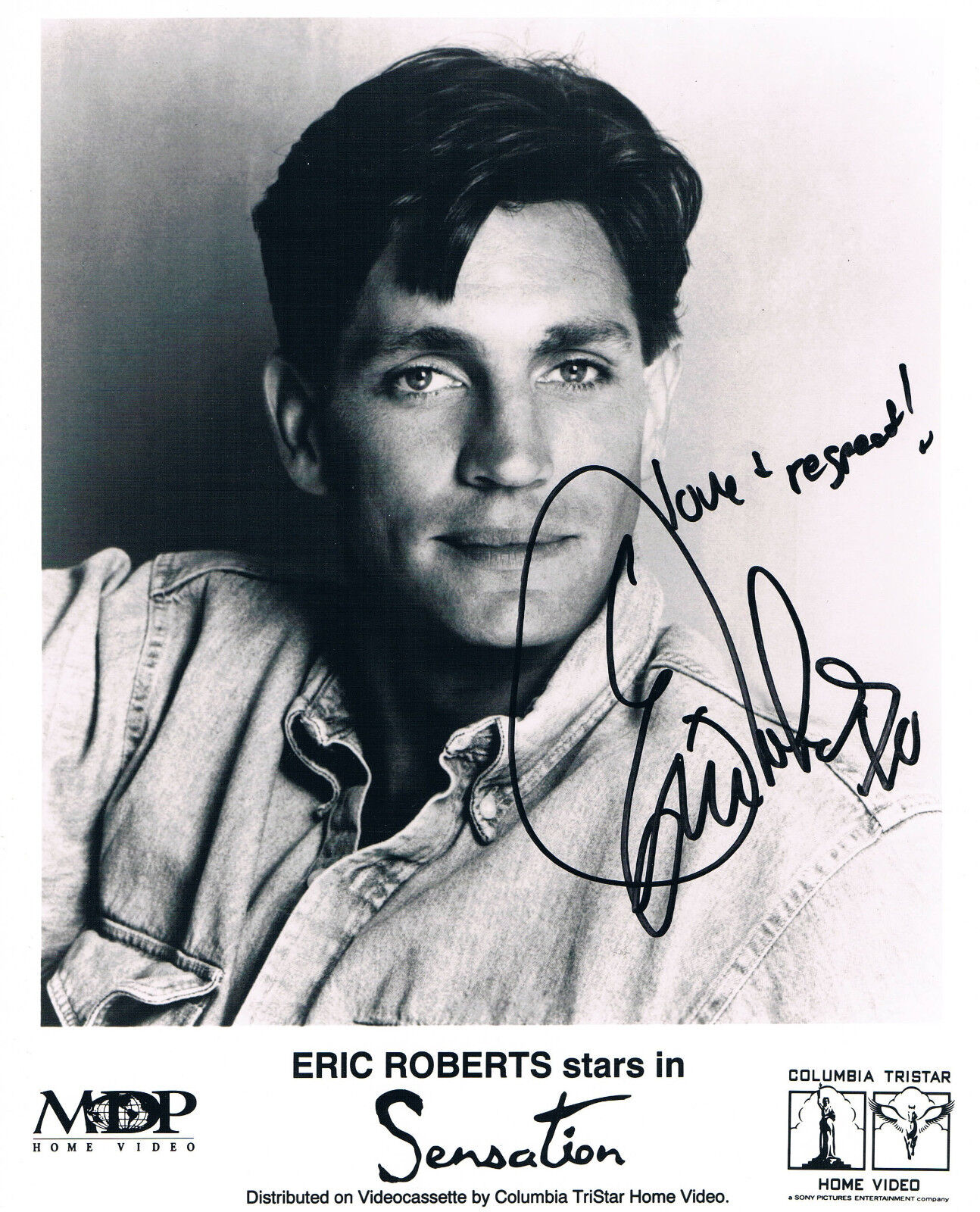 Eric Roberts 1956- genuine autograph 8x10