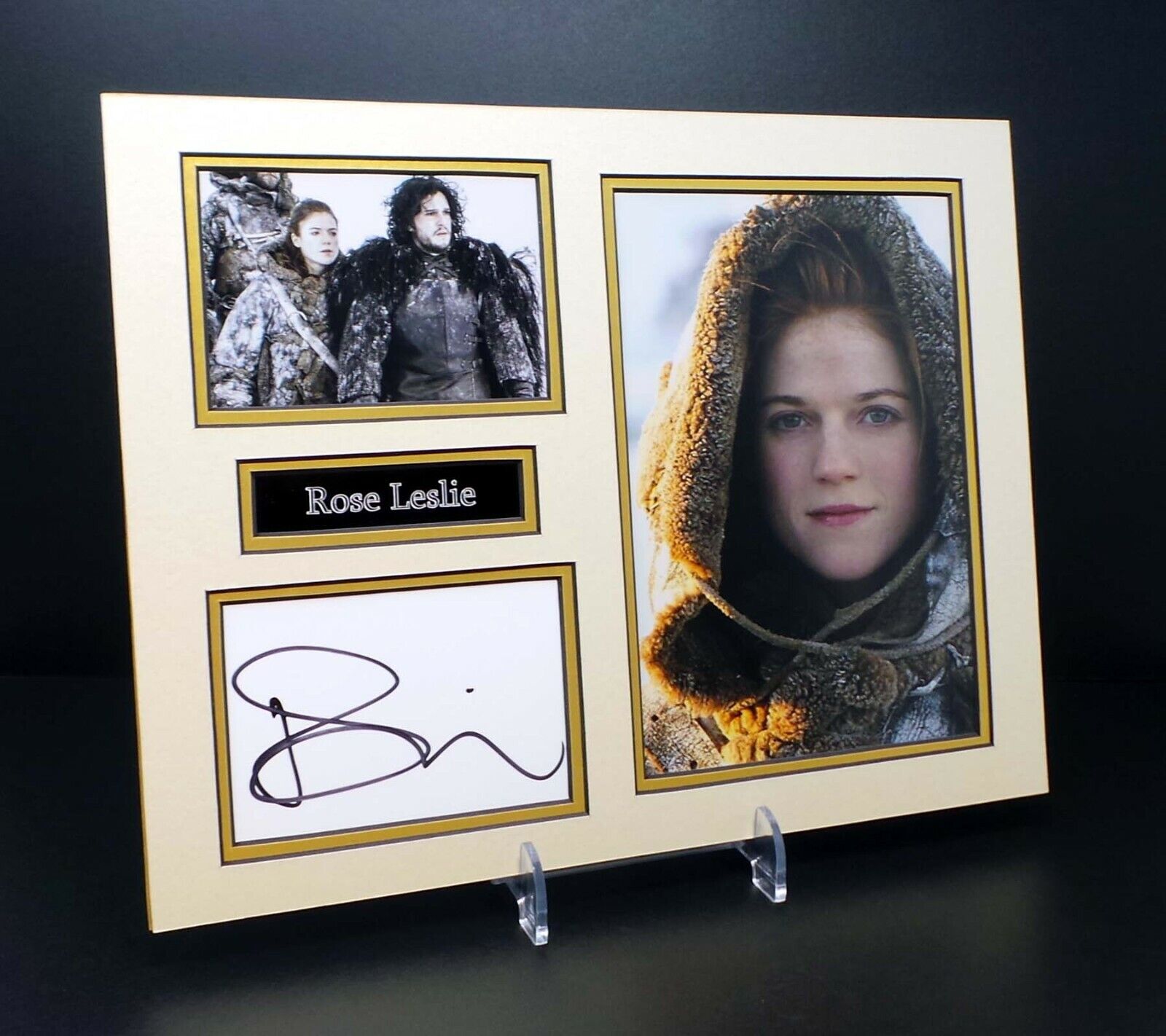 Rose LESLIE Signed Mounted Photo Poster painting Display AFTAL RD COA Game of Thrones YGRITTE