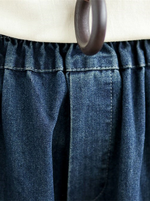 Women Half Sleeve V-neck Solid Color Dress