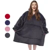 Comoda felpa con coperta oversize per adulti e bambini