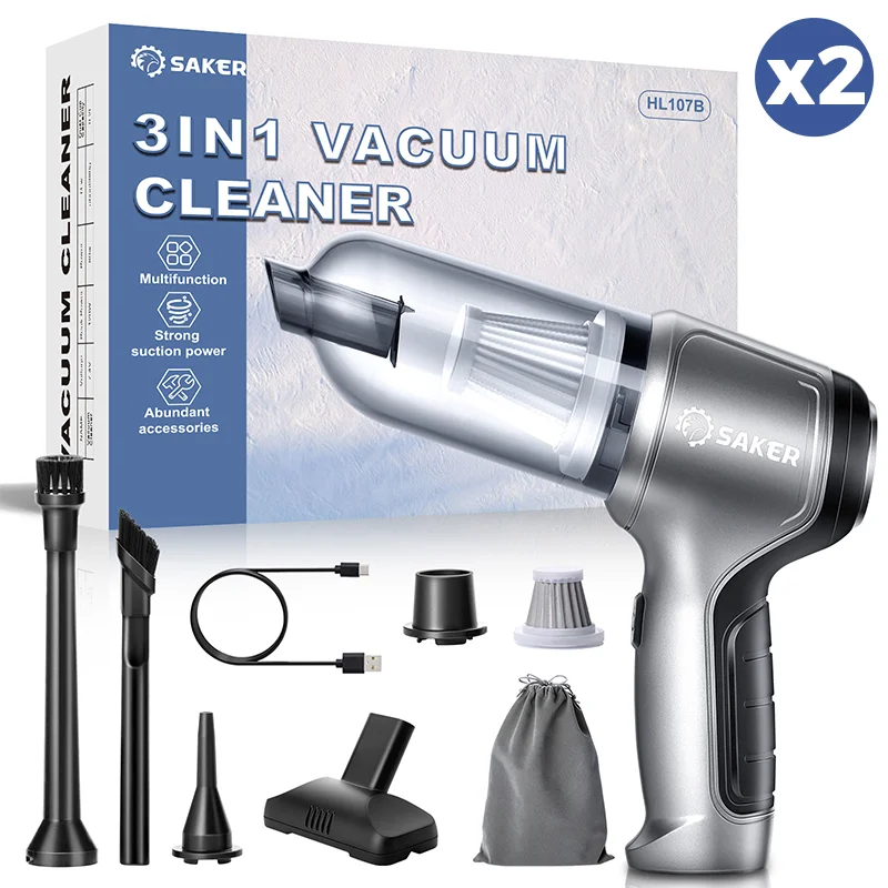 SAKER® Mini Handheld Cordless Vacuum Cleaner