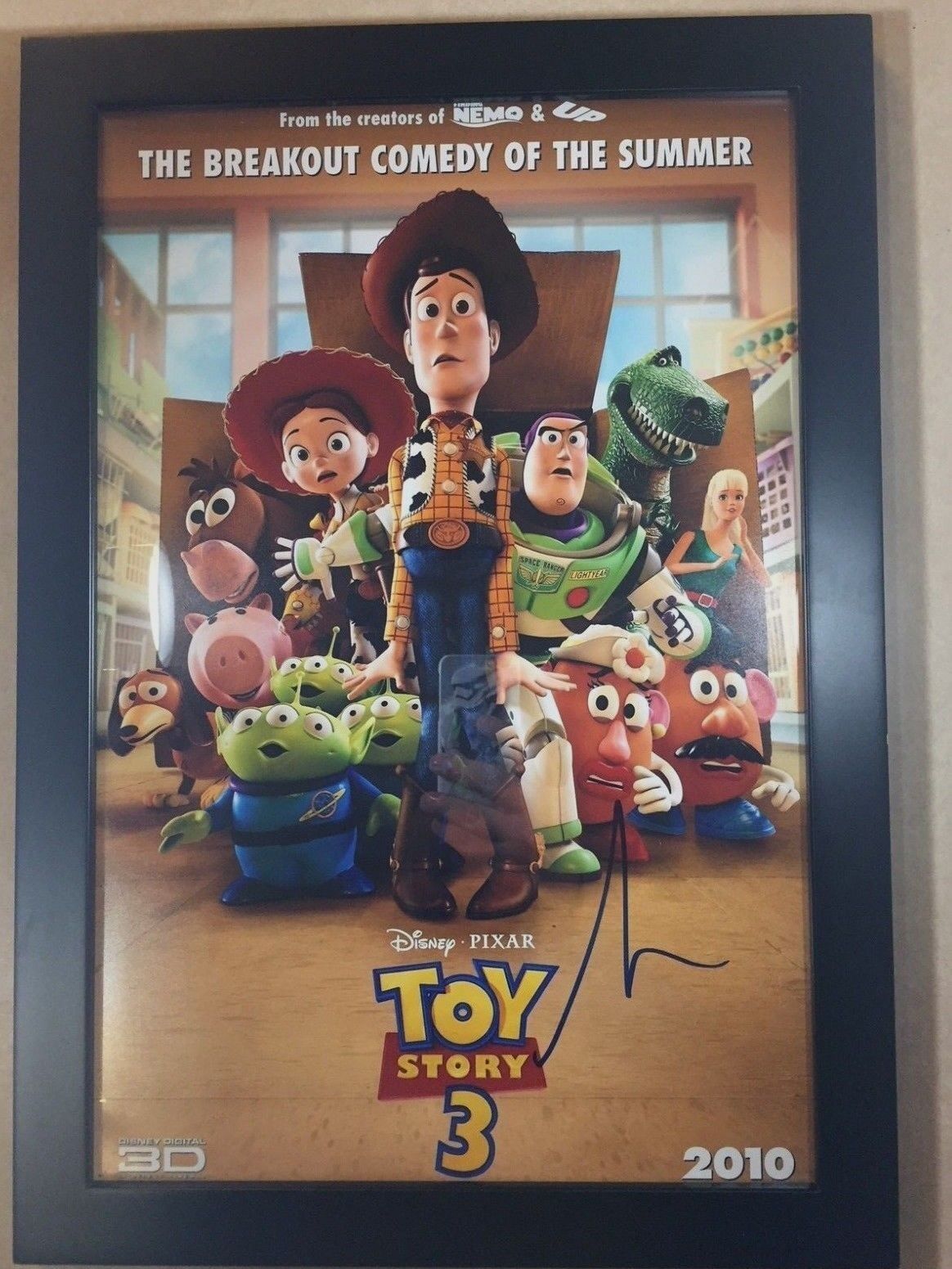 Toy Story 3 TIM ALLEN Signed 12x18 Mini Movie Poster Buzz Lightyear