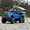 1:24 Model F150 Pickup Truck with Sightseeing Cabin,Pull Back Truck Toys with Light and Sound