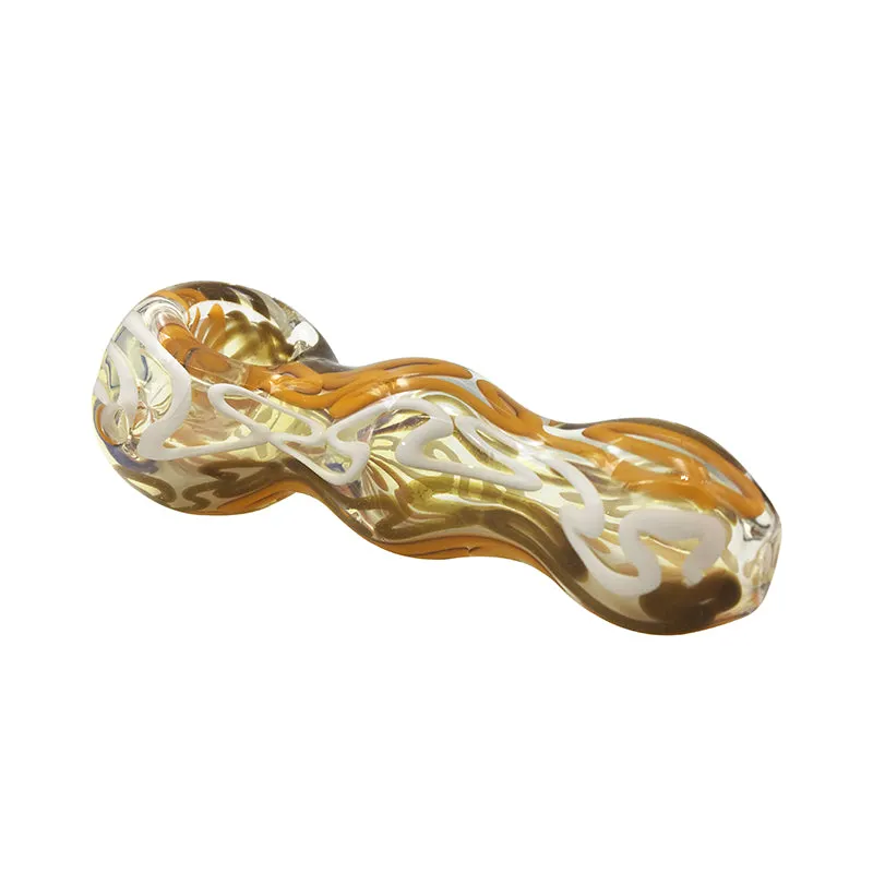 Mix Color Spoon Hookah Tobacco Glass Smoking Pipe