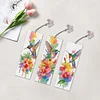 3Pcs Diamond Painting Hummingbird Flower Bookmarks Kits for Bookworms