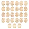 27Pcs Easter Egg Tokens DIY Easter Egg Filler Wooden Party Prize Coins (Bunny)