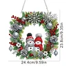 Acryl Weihnachten Schneemann Kranz - 5d DIY Handwerk Anhänger