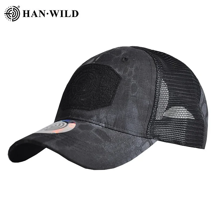 Multicam Operator Hat Force Camo Mesh Cap Baseball Caps Adjustable Airsoft Hat for Men Tactical Contractor Army Baseball Caps