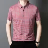 🔥2025 New Arrival🔥 Men's Cooling Plaid Short Sleeve Button-Down Shirt