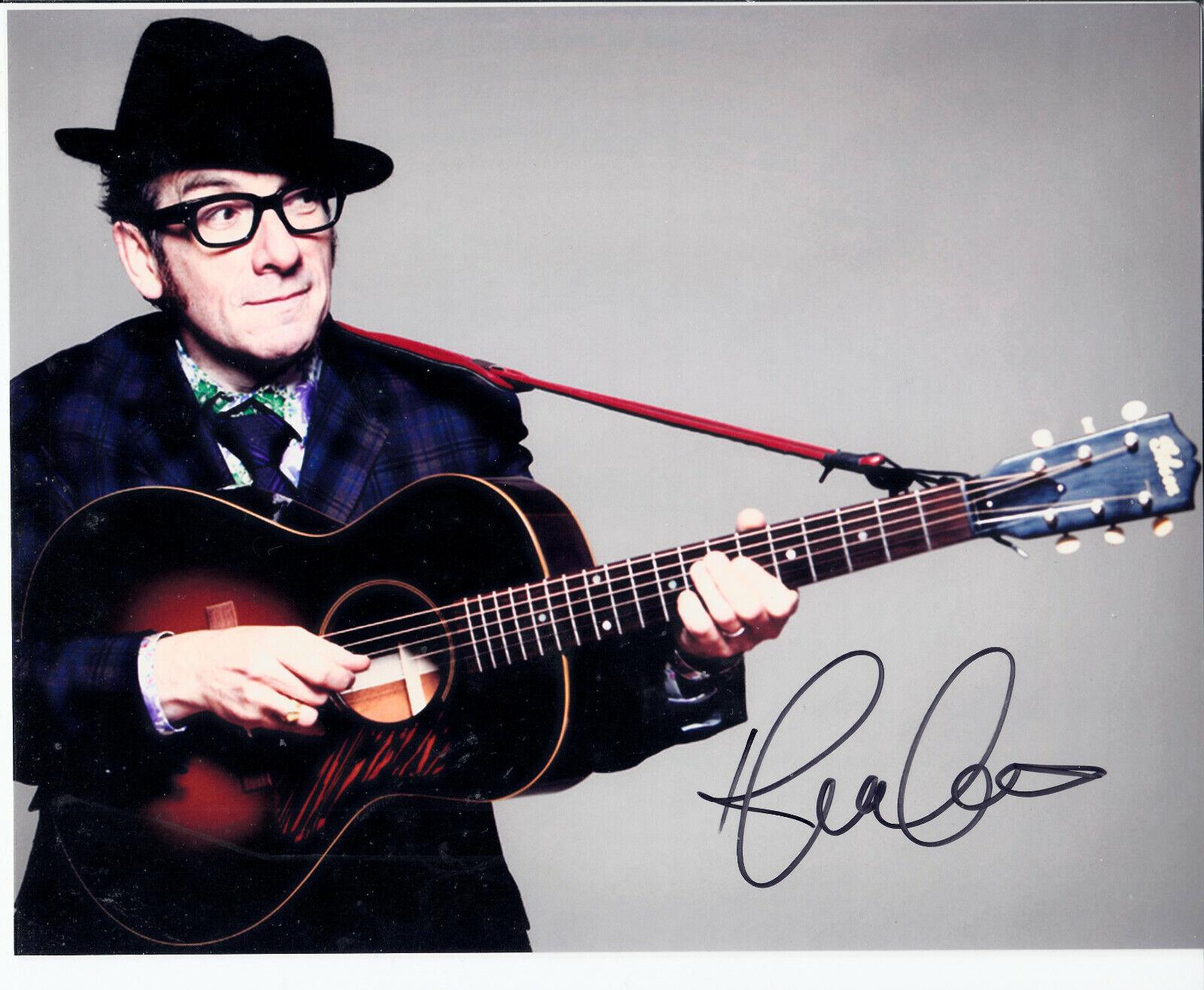 Elvis Costello Signed Autograph 8x10