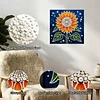 (25x25cm)DIY Sunflower Framed Handmade Pearl Painting Art Craft Kit Living Home Decor