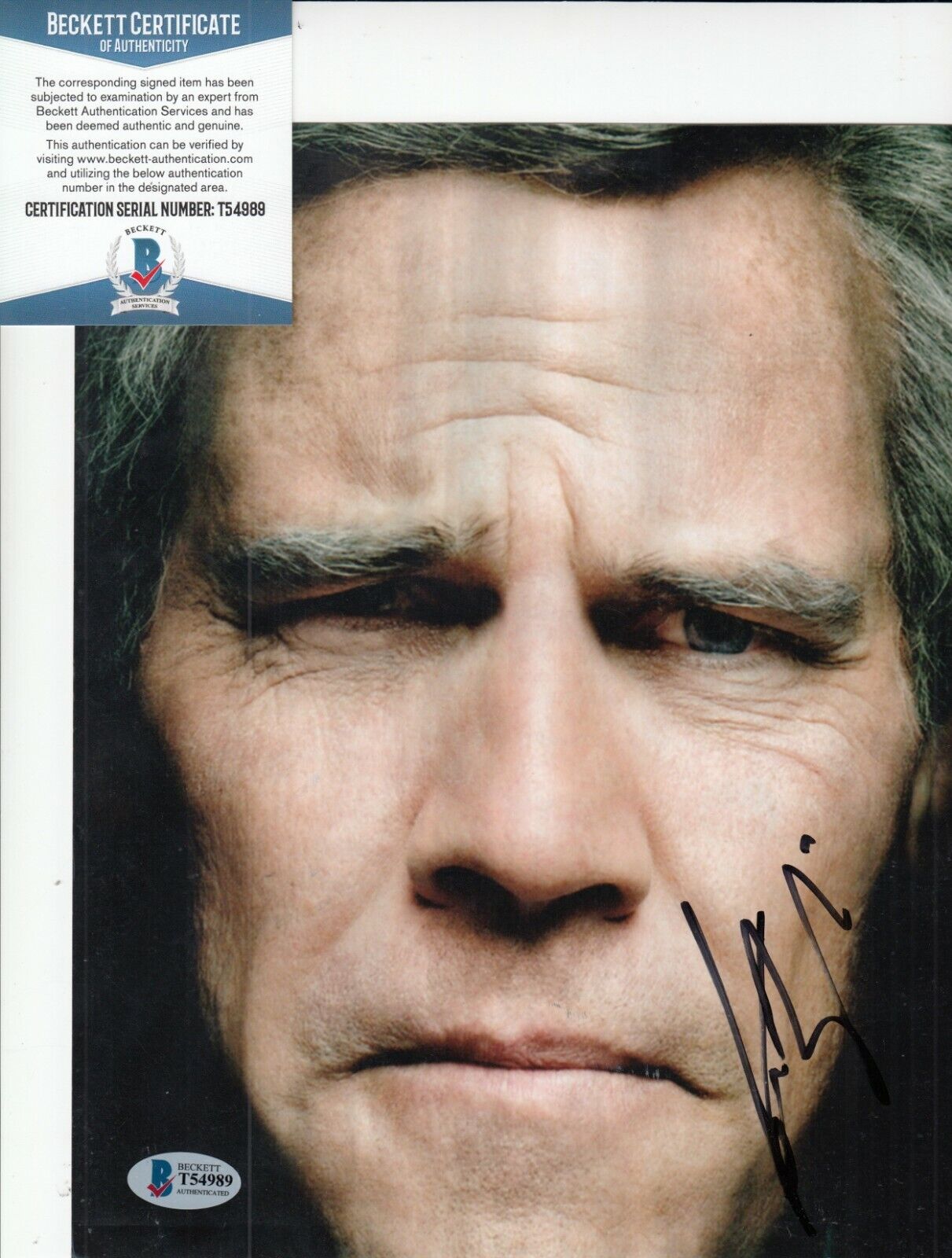 JOSH BROLIN signed (W.) GEORGE W BUSH autographed 8X10 Photo Poster painting BECKETT BAS T54989