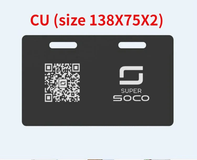 For Super Soco Scooter Original Accessories TS TC CU Original Tail Plate Dedicated Rear License Registration Plate