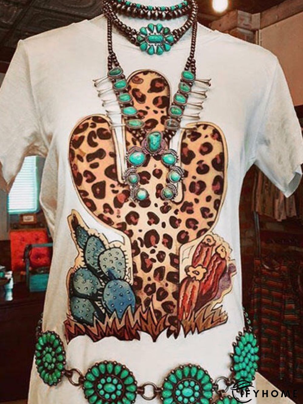 Casual Short Sleeve Round Neck Tops T-shirts | IFYHOME