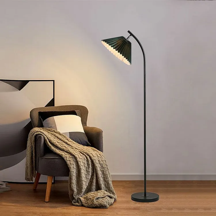 Ozawa Pleated Floor Lamp, Metal, 3 Colors, 157CM Long