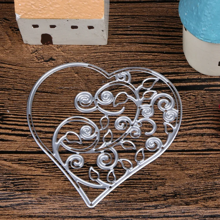 Hollow Out Heart Metal Cutting Dies Stencil for DIY Scrapbooking Paper Card