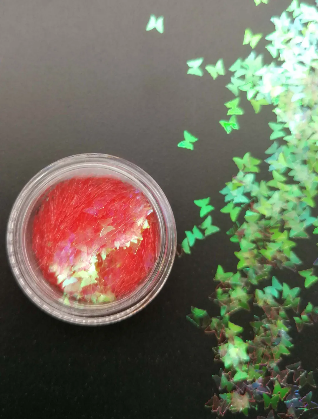 Gold Silver Glitter Nail Foil Sticker Adhesive Transfer Paillette Flake Full Cover Weed Leaf Decal Decor Decoration Manicure