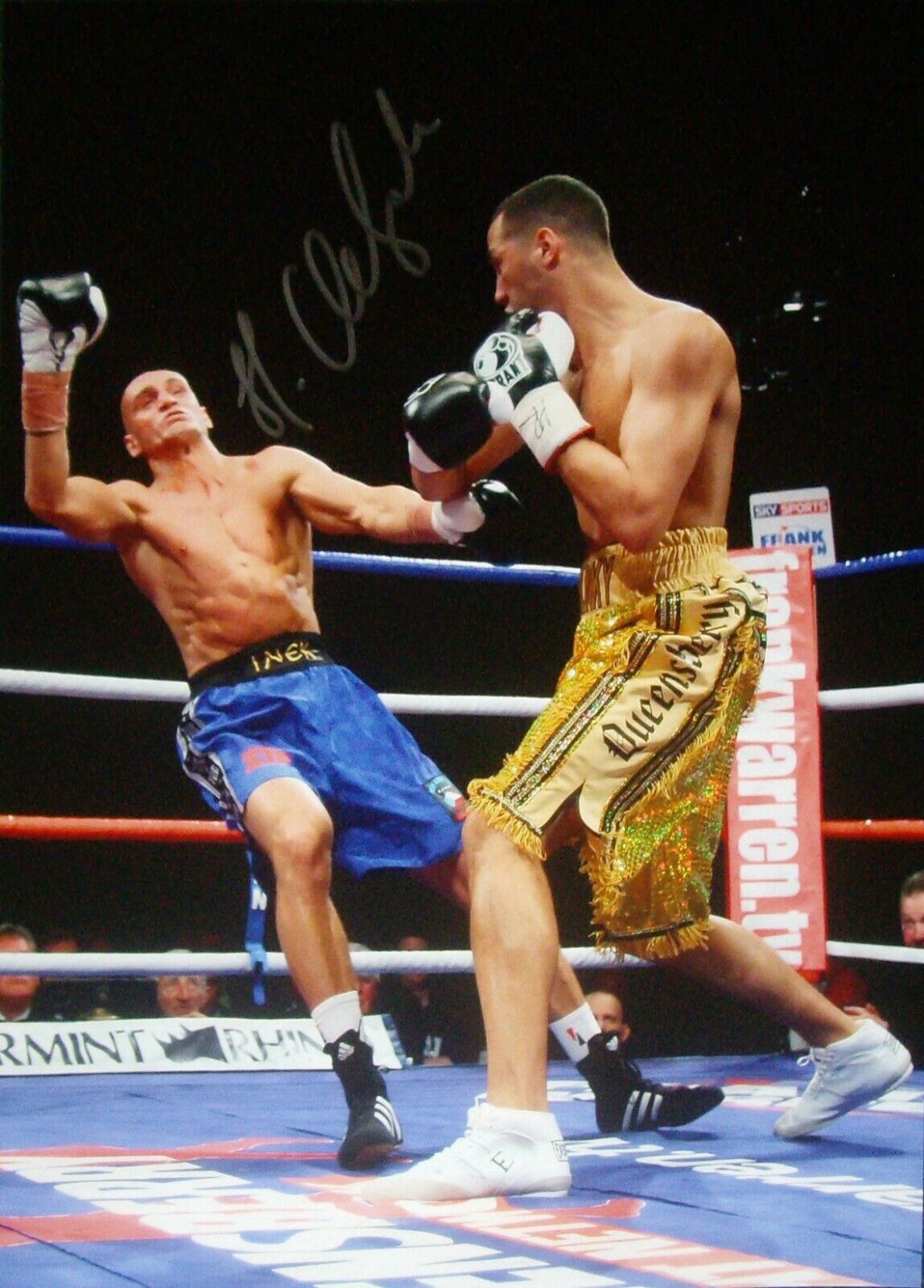 JAMES DEGALE SIGNED 16X12 BOXING OLYMPIC & WORLD CHAMPION Photo Poster painting WITH PROOF & COA