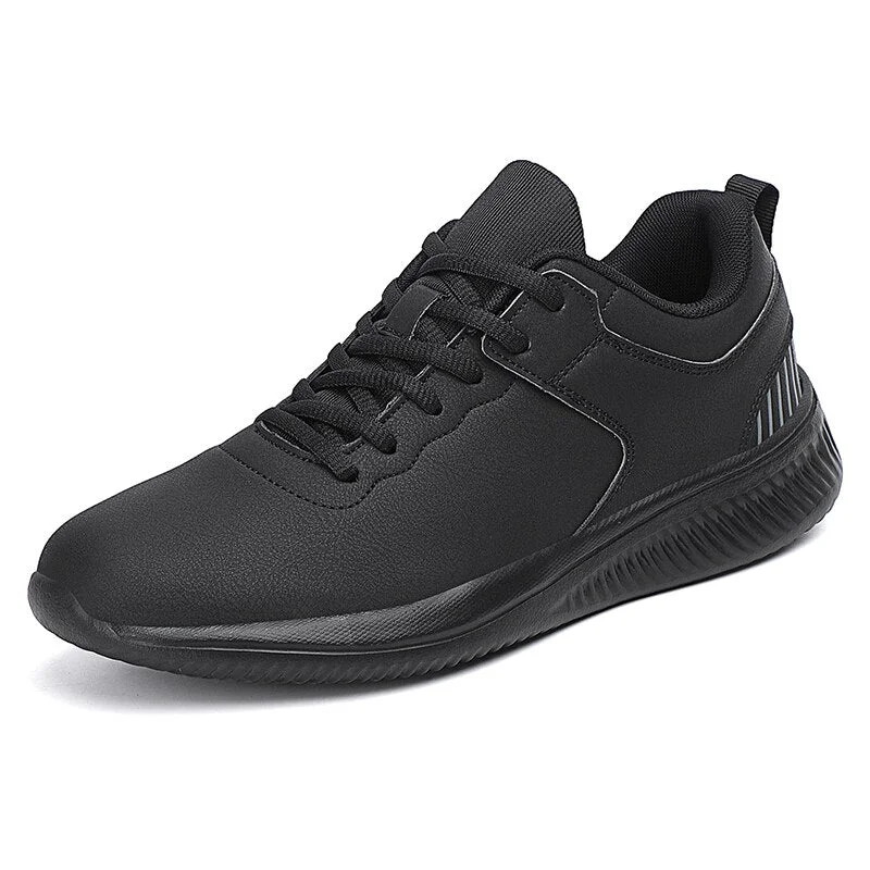Shoes Men 2021 New Casual Shoes Men Slip On Lace Up Pu Waterproof Comfortable Sneakers Outdoor Walking Shoes Men Chaussure Homme
