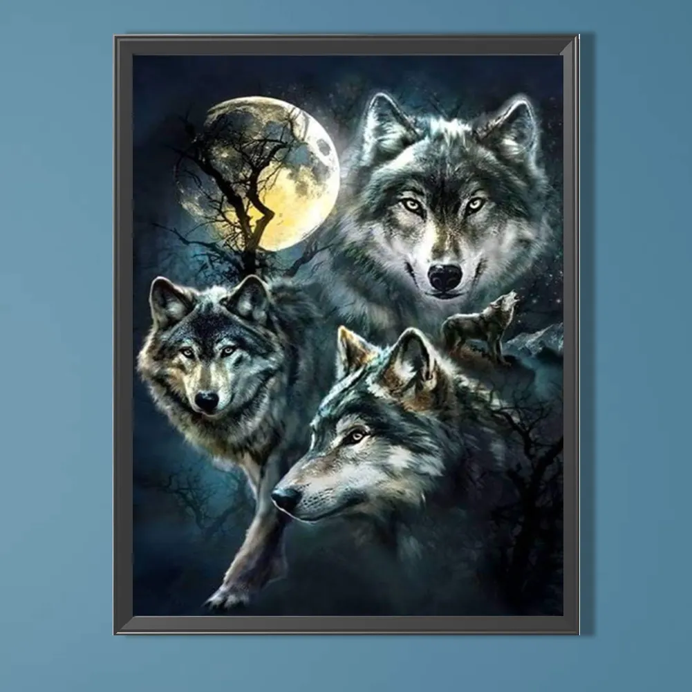 Diamond Painting - Full Round Drill - Wolf(Canvas|40*55cm)