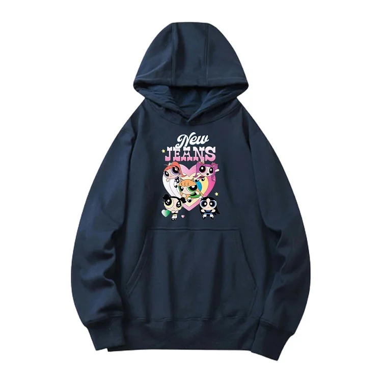 NewJeans Album Get Up Powerpuff Girls Cute Hoodie