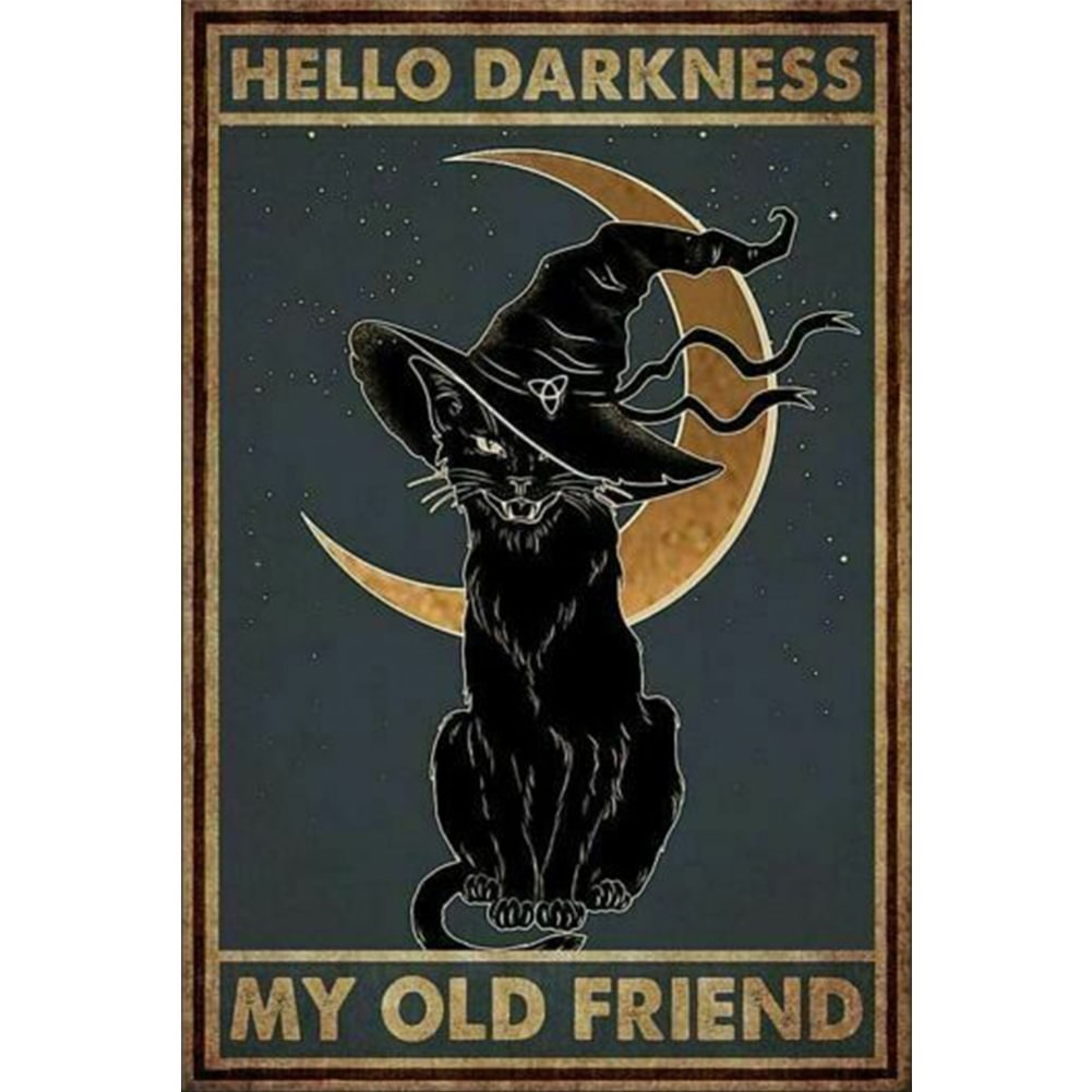 Moon Cat - 11CT Stamped Cross Stitch(40*55cm)