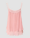 Pink Pearls Decor Layered Cami Top