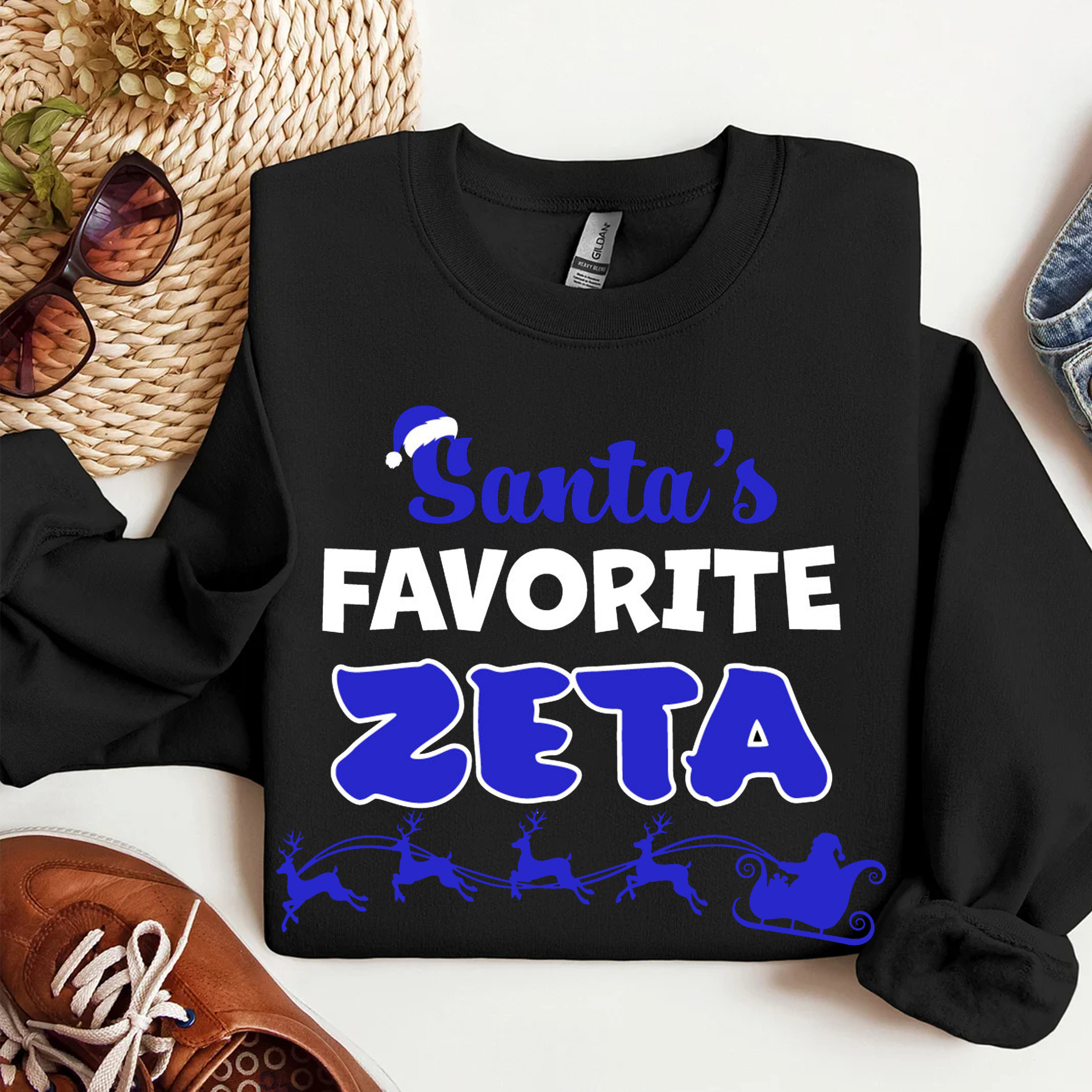 Santa's FAVORITE ZETA Long Sleeve Round Neck Comfortable Sweater