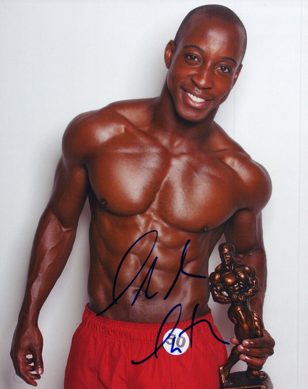 Shaka Smith Signed Autographed 8x10 Photo Poster painting Hot Shirtless Actor Model COA