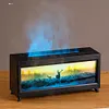 Fireplace Air Humidifier with Remote Control Essential Oil Diffuser (White EU)