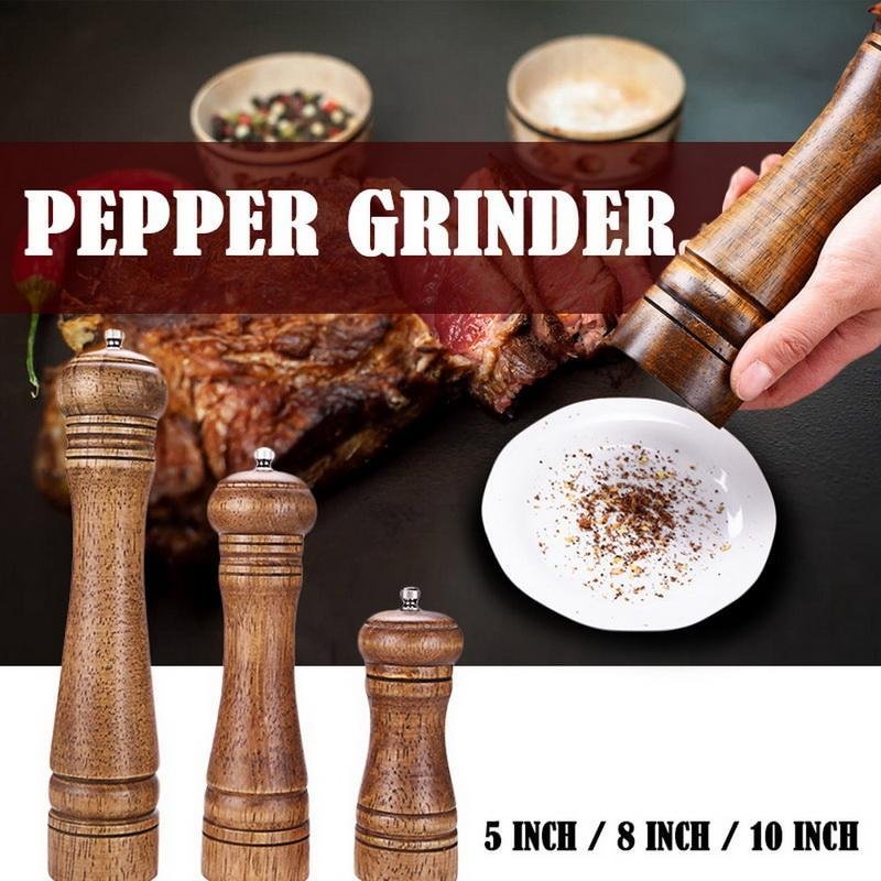 Oak pepper grinder