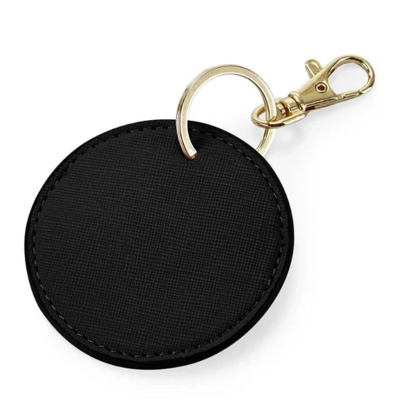 Elegant Minimalist Solid Color Pu Leather Unisex Keychain