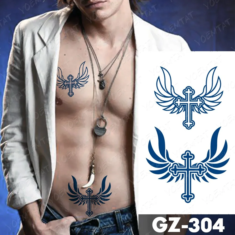 Sdrawing Lasting Ink Tattoos Body Art Waterproof Temporary Tattoo Sticker Butterfly Fairy Tatoo Arm Fake Feather Rose Swallow Tatto