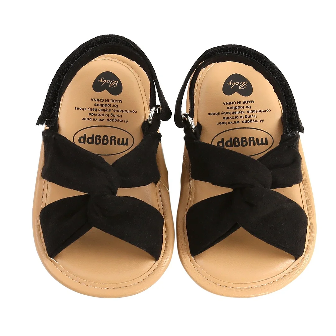 Breathable Summer Baby Girls Sandals, Toddlers Simple Style Solid Color Soft Sole Shoes Outdoor Indoor Prewalker