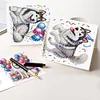 uk.everydayedeals 6Pcs DIY Diamond Painting Greeting Card - Party Puppy